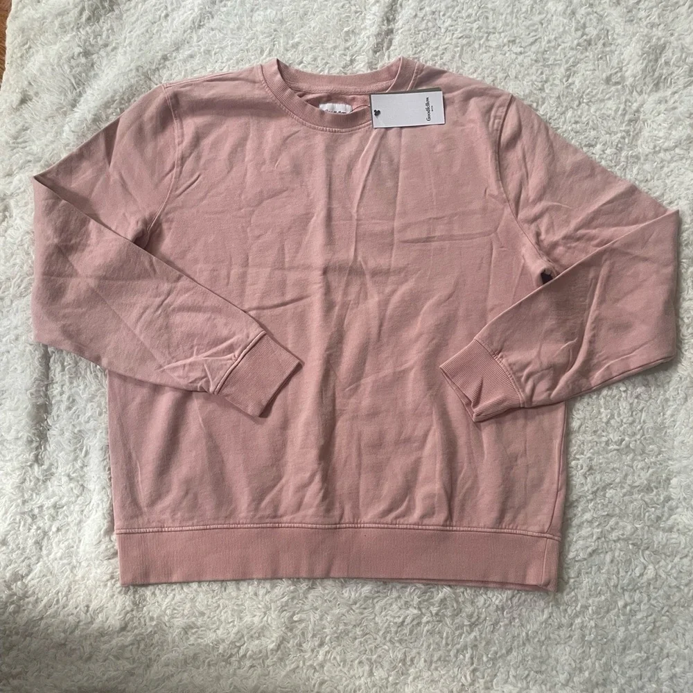 goodieloow Men's Pink Crewneck Sweater